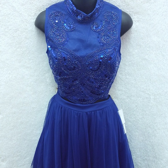 Lover Girl 2 Piece Set Royal Blue
